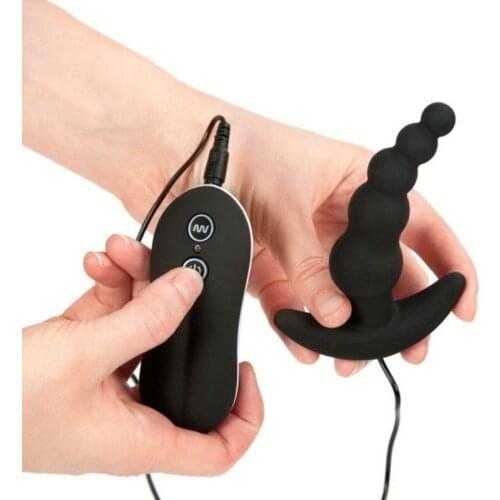 Erotic10 Frequency Vibrating Prostate Massager Anal Plug Dildo Vibrator Anal Beads Butt Plug Vibrators For Men Toys For Adult