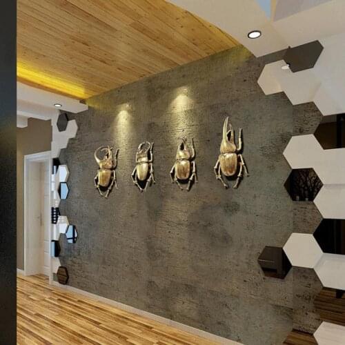 Creative Resin Beetle Unicorn Fairy Beetle Stag Large Toadstool Living Room Bedroom Background Wall Decor Insect Wall Pendant