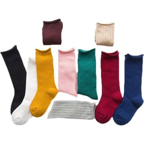 Lawadka Childrens Socks Cotton Solid Socks for Girls Striped Boy Socks Baby Clothes Accessories 2019 New Brand