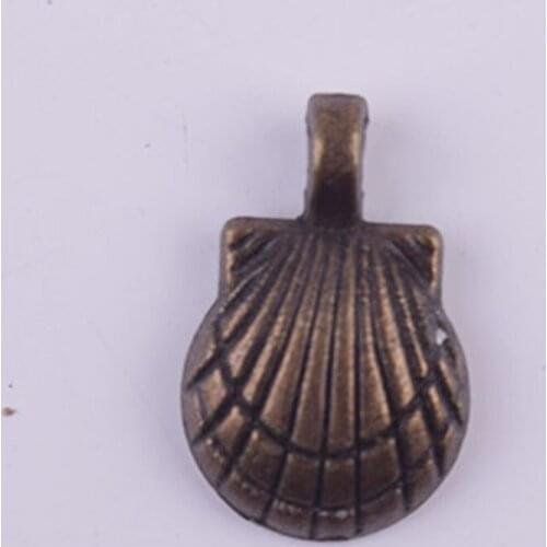 Wholesale Shell Pendant Retro Bronze Leather Chain Style Necklace Pendant Alloy Jewelry Accessories 50pcs/lot