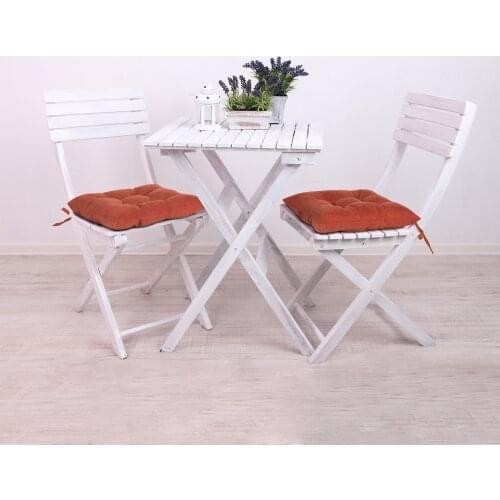 Homedius Seat Cushion,Chair Pads with Ties ,Machine Washable Reversible Brick Color, chair Cushion A 40cm 40cm