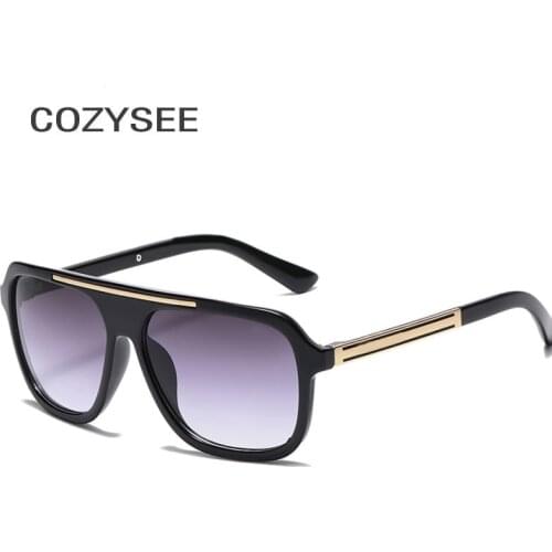 Vintage Sports Style UV400 Sunglasses Me Women Classic Square Plastic Driving Sun Glasses Male Fashion Black Shades UV400