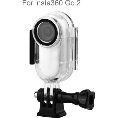 Waterproof Case For Insta360 GO 2 Camera Protector Underwater Dive Housing Shell Screw Wrench 1/4Inch Adapter Camera Accessories