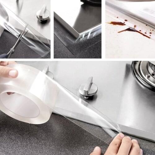 Kitchen Sink Waterproof Sticker Anti-Mold Waterproof Tape Bathroom Countertop Toilet Gap Self-Adhesive Seam Sticker Home Kitchen