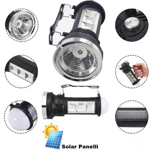 Yopigo GKN-1669 Rechargeable Solar Powered 3 Modes Camping Lantern Lamp Searchlight Flashlight Table Lamp