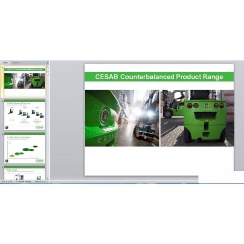 SattvDiag Cesab Spare Parts and Repair and Operation Manuals 2017 EN