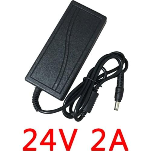 DC 24V 2A Power Supply Adapter Charger 36W 48W US/EU Plug AC 100-240V for UV LED Light Lamp Nail Dryer Nail Art Tools