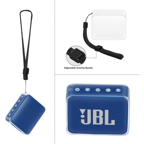 TPU Protective Case Cover With Hand Strap for JBL GO 2 Speaker Portable Travel Protection Bag