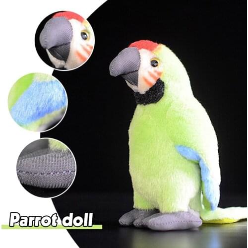 18cm Small Lifelike Cockatiel Plush Toys Real Life Soft Parrot Birds Stuffed Dolls Animals Home Garden Decor Ornament Gifts