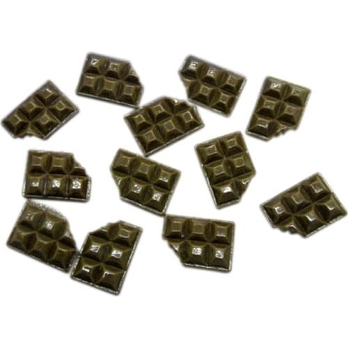 20Pcs Coffee Chocolate Sweet Resin Decoration Crafts Kawaii Bead Flatback Cabochon Scrapbook DIY Accessories Buttons