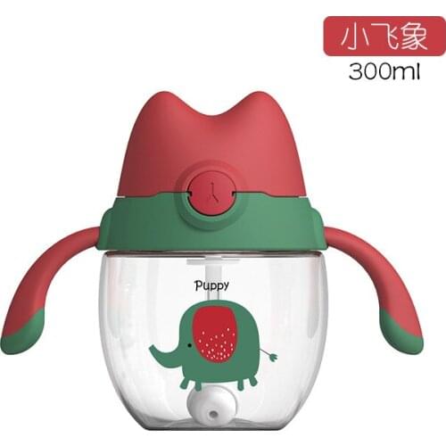 300ml Baby Feeding Cup With Straw Children Drinking Cups Fall Resistant Water Bottles Kids Drinking Copo Infantil Drinker