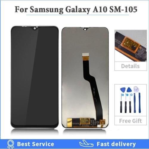 6.2" Original LCD For Samsung Galaxy A10 A105 A105F SM-A105F LCD Display Screen replacement touch Digitizer Assembly tesed lcd