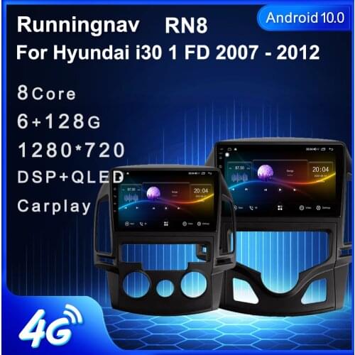Android 10.1 For Hyundai i30 1 FD 2007 - 2012 Multimedia Stereo Car DVD Player Navigation GPS Radio