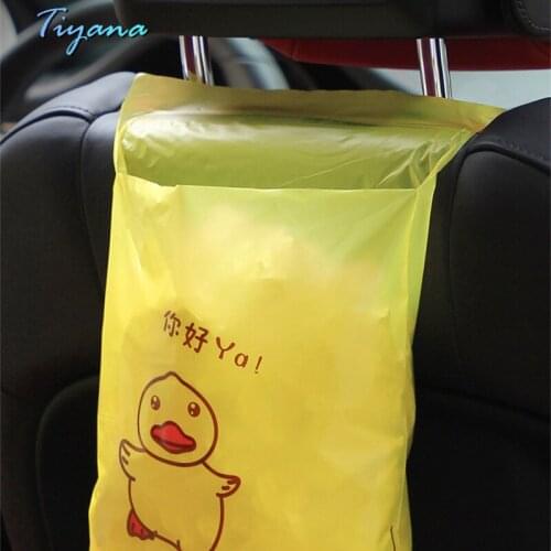 Car Trash Can Convenient Storage Bag Sticky Creative Clean Trash Bag Disposable Environmental Protection Products Car/Home Use 4