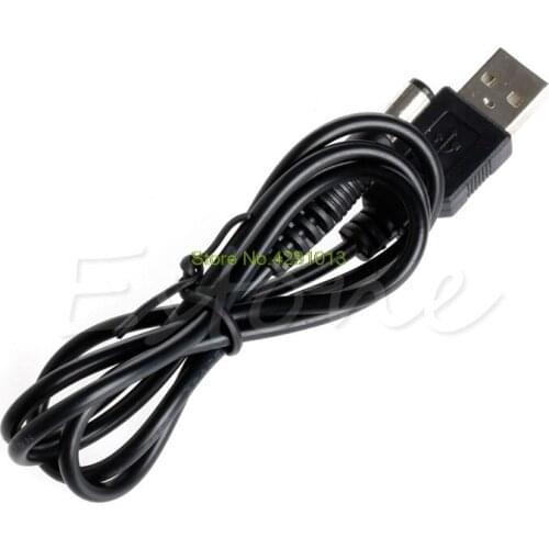 Hot Sale USB Port to 5.5mm / 2.1mm 5V DC Barrel Jack Power Cable Connector Drop Shipping Support