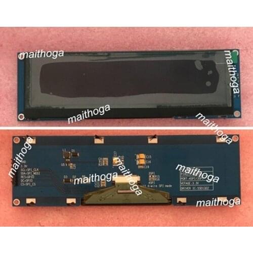 5.5 inch 7P SPI Green OLED Screen (Board/No Board) SSD1322 Drive IC 256*64 Support 16 Grayscale 3.3V
