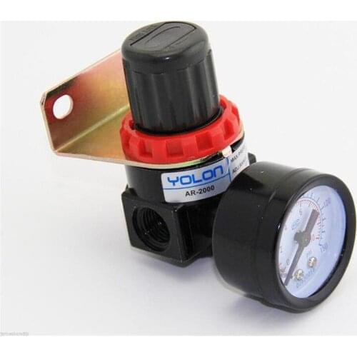 AR2000 G1/4'' Air Control Compressor Pressure Relief Regulating Regulator Valve