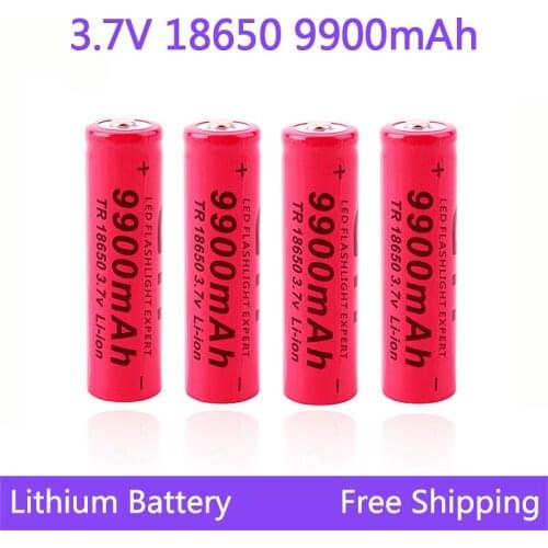 18650 battery 9900mAh 3.7V Lithium battery rechargeable for flashlight toys