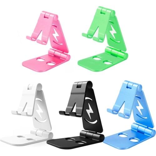 Multicolor Portable Mini Mobile Phone Holder Foldable Desk Stand Holder 4 Degrees Adjustable Universal For IPhone Andorid Phone