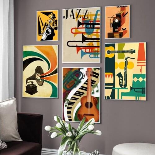 Musical Instrument Lexus Guitar Train Canvas Painting Wall Art Nordic Posters and Prints Wall Pictures for Living Room Decor