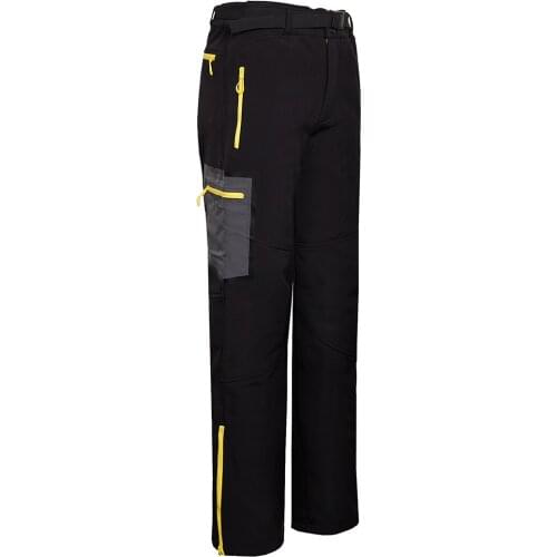 2020 New Male Outdoor Soft shell Trousers Waterproof Windproof Fleece Hiking Pants Mountain climbing Cycling Soft shell Pants