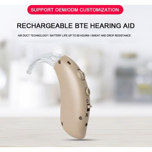 Rechargeable Adjustable Mini Hearing Aid Tone Sound Amplifier Portable Hearing Amplifier for The Elderly Device US/UK PLUG