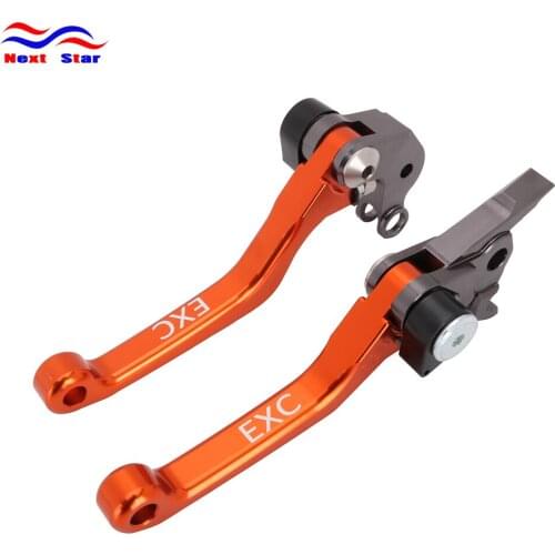 With "EXC" LOGO Motorcycle Pit Bike Brake Clutch Lever For KTM SX SXS SXF EXC XCW XCF MXC 125 144 200 250 300 400 450 500-540