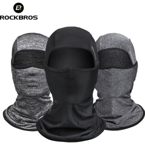 ROCKBROS Ice Fabric Cycling Bike Cap Headwear Anti-UV Sunshade Riding Headgear Bicycle Bike Bandana Face Mask Sports Hat Scarf