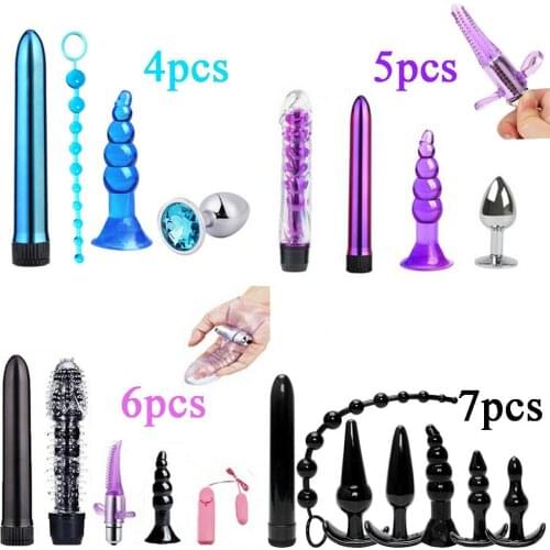 Vibrator Dildo Anal Beads Butt Plug Bullet Egg G-Spot Stimulator Massager Sex Toy Clitoris Masturbation Women Men Couple Game