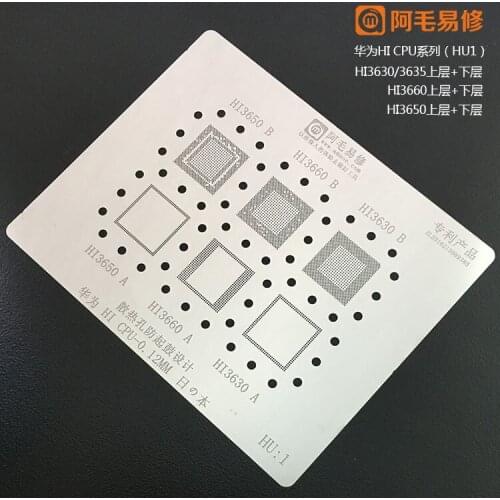 High quality for huawei HI3650 Hi3660 Hi3635 Hi3630 CPU RAM BGA Reballing reball Stencil