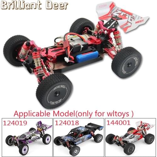 Wltoys 124018 124019 144001 Upgrade 1/12 RC Car Aluminium Alloy Metal Spare Parts Shock Absorber Steering Group Assembly Set