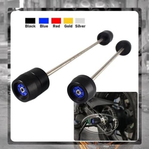 For YAMAHA YZF R1 2009 YZFR1 2010-2014 Motorcycle Accessories Front & Rear Axle Fork Crash Sliders Wheel Protector