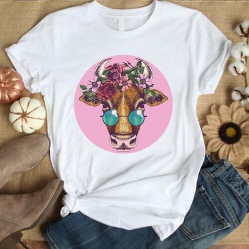 New Arrival Fashion Women T shirt Tops Harajuku Tee Tops Short-sleeved Womens Cartoon Tops Womens Round Neck T Shirts