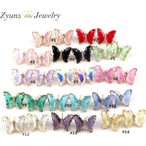 Серьги с камнями zyunz Jewelry China At AliExpress