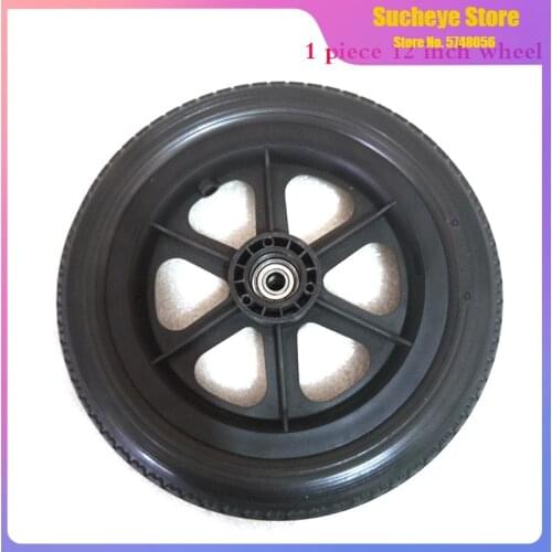 1PCS 12 Inch bearing inner hole diameter 12mm Wheel Replacement For Wheelchairs, Carts And More