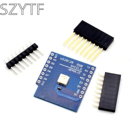 1Pcs WS2812B RGB SHIELD For WeMos D1 Mini BMP180