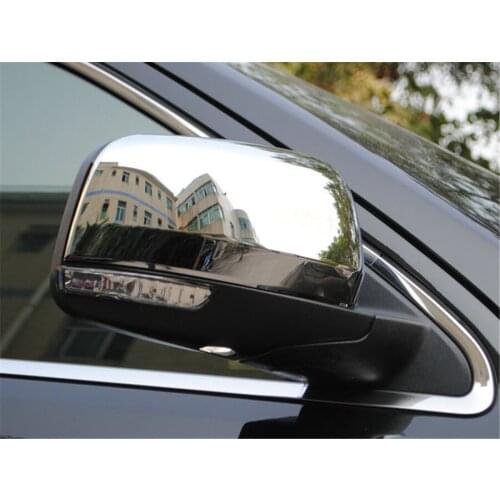2Pcs/Set ABS Exterior Car-Styling Side Rearview Mirror Decorative Frame Cover Stickers For Jeep Grand Cherokee 2014-2016
