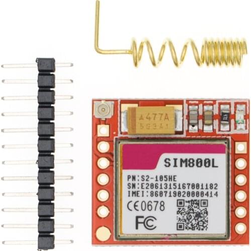20pcs Smallest SIM800L GPRS GSM Module MicroSIM Card Core BOard Quad-band TTL Serial Port