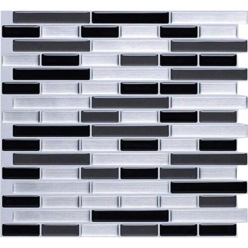 3D Wall Stickers Brick Wallpaper Tile for Kitchen Bathroom Backsplash Anti-Tile Home Decor 28x23.5Cm