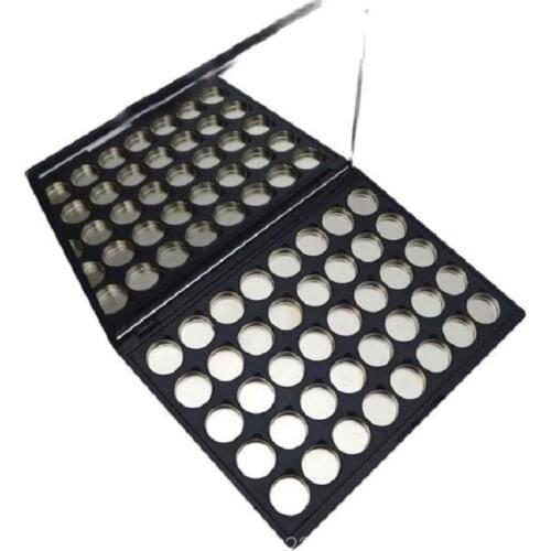 4pcs/lot 40grids DIY Black Empty Eyeshadow Powder Case, DIY 40grids Blush Comapcts, Plastic Lipstick Refillable Container