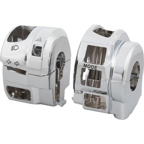 Motorcycle Aluminum Chrome Handlebar Switch Housing Cover For SUZUKI GSX1300R Hayabusa GSXR1300 GSXR600 GSXR 750 08-11 GSXR 1000