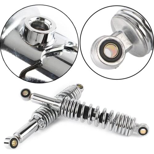 Rear Motorcycle Shock Absorbers For Honda Suzuki Kawasaki YAMAHA 320mm(12 5/8") EYE TO EYE Universal Chrome 2PCS/SET