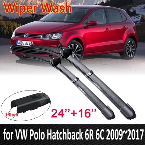 Car Wiper Blade for Volkswagen VW Polo Hatchback 6R 6C 2009~2017 MK5 Windscreen Windshield Window Car Accessories 2010 2011 2016