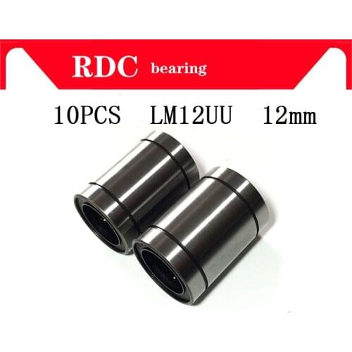 Free Shipping 10 pcs LM12UU 12mm LM12 High quality Linear Bearing Bushing Linear Bearings CNC 3d printer parts LM12 12*21*30mm