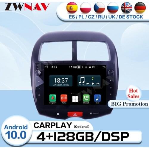 Carplay 2 Din Android 10 Multimedia For Mitsubishi ASX 2010 2011 2012 2013 2014 Radio Receiver Audio Stereo GPS Player Head Unit