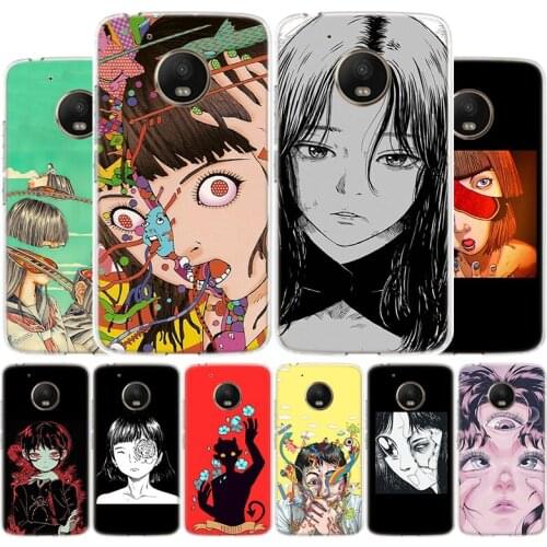 Shintaro kago Horror cartoons Phone Case For Motorola Moto G9 G8 G7 G6 G5 E6 E5 Plus Play Power + One Action Macro Cover Coque S