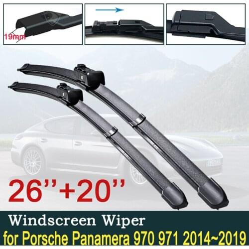 For Porsche Panamera 970 971 2014~2019 2015 2016 2017 2018 Car Wiper Blades Front Windscreen Windshield Wipers Car Accessories