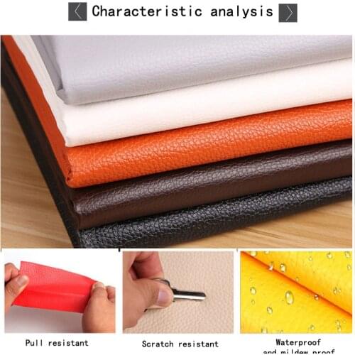135x50cm PU leather self adhesive fix subsidies simulation skin back since the sticky rubber patch leather sofa fabrics