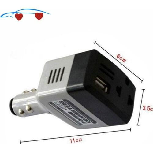 Socket Power Car Cigarette Lighter+USB Converter Car Power Converter Inverter 12V/24V for 220V Adapter Charger