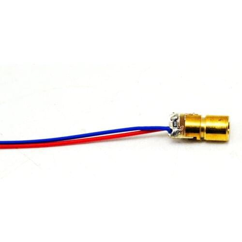 6x10mm 650nm 1mw Red Dot Laser Diode Module 3VDC Industrial APC Driver Focusable